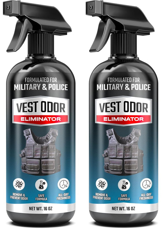 FORTIVO Vest Odor Remover Spray Non-Toxic, Residue-Free, Long-Lasting Fresh Scent 2 Pack