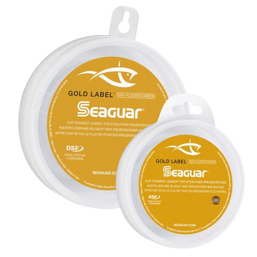 Seaguar/Kureha America LLC Gold Label 100% Fluorocarbon Leader 25yd 6lb, Clear