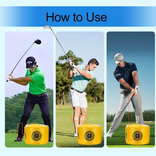 Hairchens Golf Impact Bag Golf Hitting Bag Hitting Bag Golf Impact Power Smash Bag Swing Training Aids Waterproof Durable
