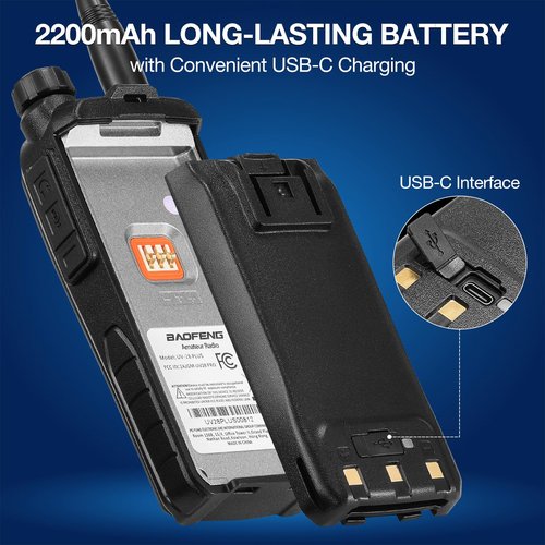 BAOFENG UV-28 PLUS Ham Radio Handheld with GPS & APP Programming, 10W Long Range Walkie Talkie Dual Band Two Way Radio, FM AM AIR NOAA Receiver with Frequency Copy, 1000CHs, 2200mAh Battery USB-C Port