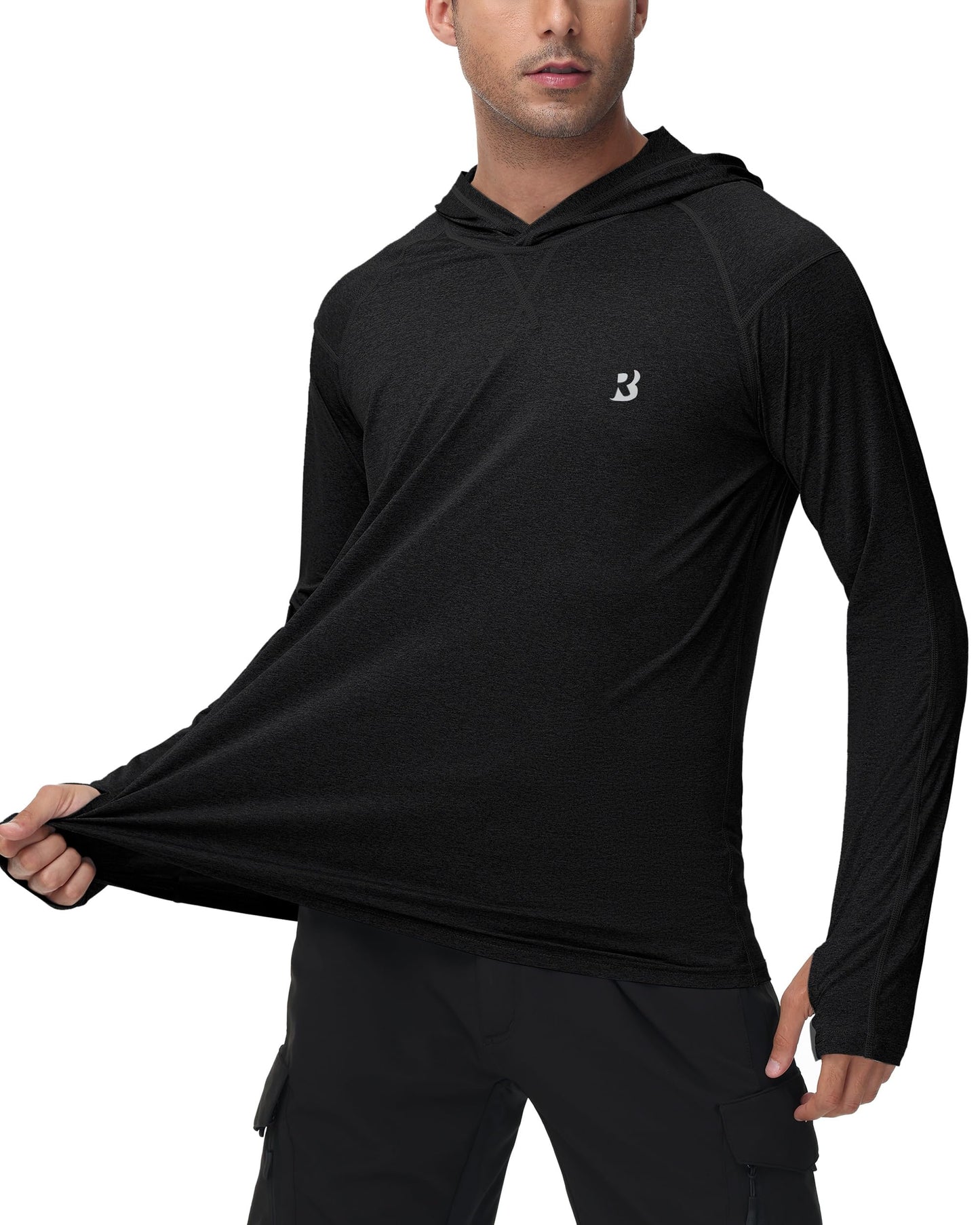 Men's Fishing Rash Guard Shirts - SPF 50+ Long Sleeve UV Sun Protection Shirt for Sports Running Hiking Workout Swimming