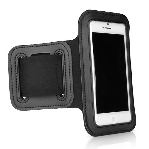 BoxWave Case Compatible with iPod Mini (6GB) - Sports Armband, Adjustable Armband for Workout and Running - Jet Black