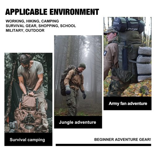 Mardingtop Small Tactical Molle Backpack - 25L Hiking Backpack for Backpacking, Cycling and Biking