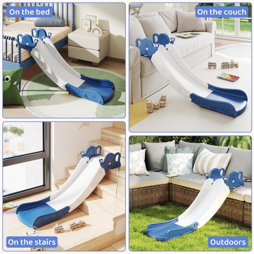 GITAWUSA Indoor Toddler Slide for 1-3 Couch Slide for Kid, Baby Plastic Playset,Used with Sofa Bed Stairs，Easy Install Store, Safe and Durable