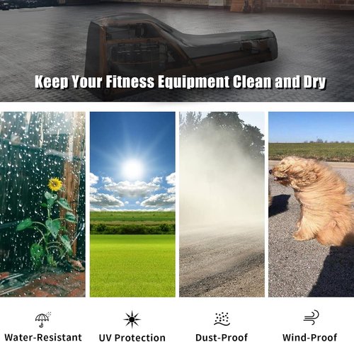 Andacar Rowing Machine Cover for YOSUDA Magnetic/Water Rowing Machine, Waterproof Fitness Equipment Cover for Row Machine Dustproof Protective Cover