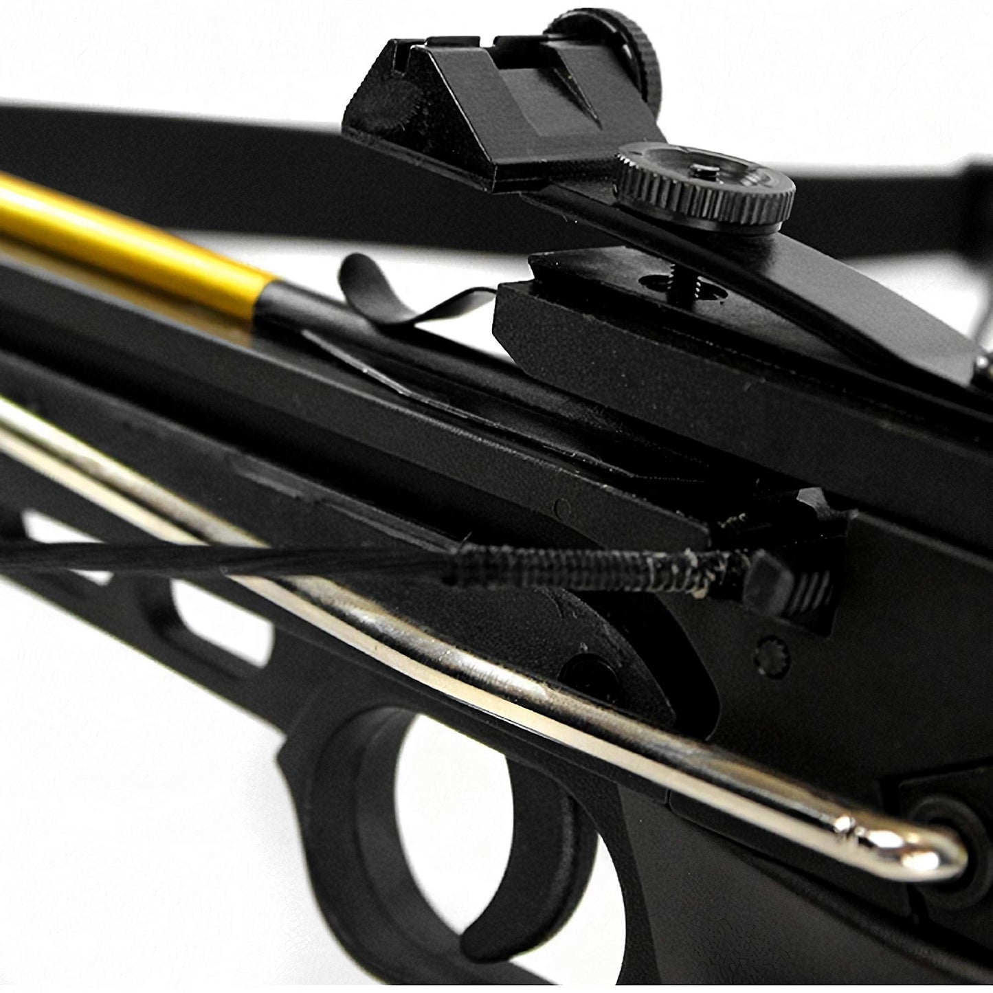 KingsArchery Crossbow Self-Cocking 80 Lbs with Adjustable Sight and Total of 27 Aluminim Arrow Bolt Set