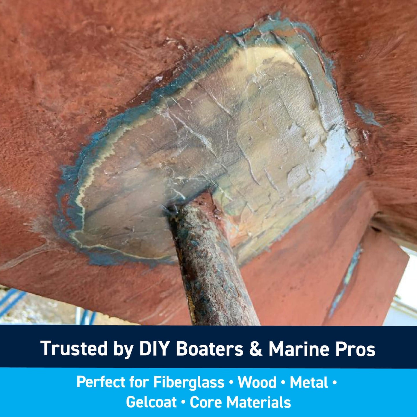 TotalBoat Polyester Structural Repair Putty - Marine Grade Long Strand Fiber Fiberglass Reinforced Filler for Boat and Automotive Repair (Gallon Kit)