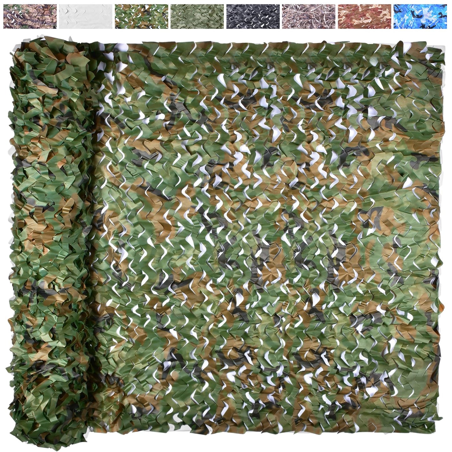 Yeacool Party Decor Camouflage Netting Dinosaur Birthday Theme Camo Tarp Sheerness Camo Netting for Hunting Blind Deer Stand Canopy Cover (Woodland Camo, 19.7ftx19.7ft, 6m*6m)