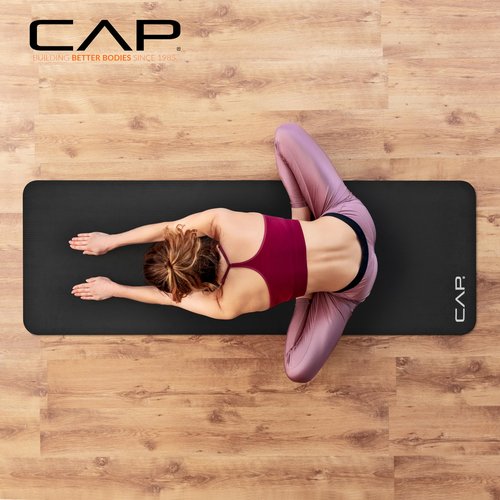 CAP Barbell High Density Exercise Mat with strap, 74''x24''x1'' - Purple