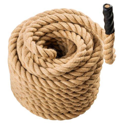 Happybuy Gym Climbing Rope, 1" Diameter 100 ft Length, Fitness Training Rope for Adults, Suited for Gym, Climbing and Home Workouts
