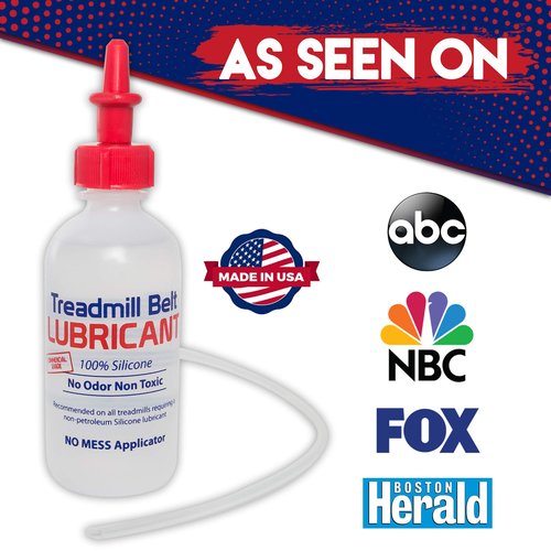 Treadmill Belt Lubricant | 100% Silicone | USA Made | No Odor & No Propellants | Applicator Tube for Full Belt Width Lubrication at a Controlled Flow-So Easy
