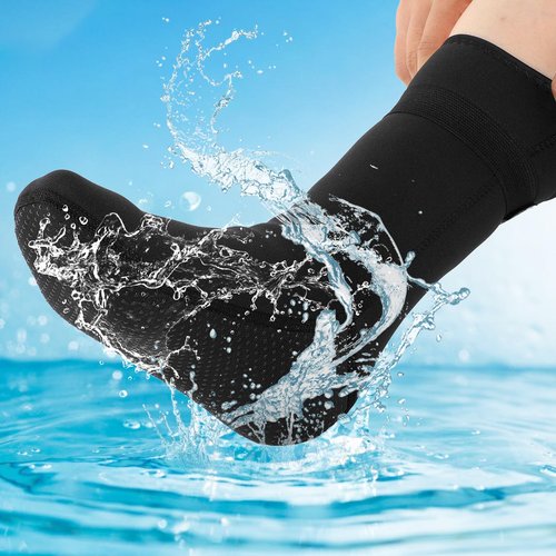 JIEYAO Neoprene Water Socks 3mm, Swimming Diving Socks Water Sports Fin Boot Sock Neoprene Surf Booties Dive Boots for Snorkeling Beach Volleyball