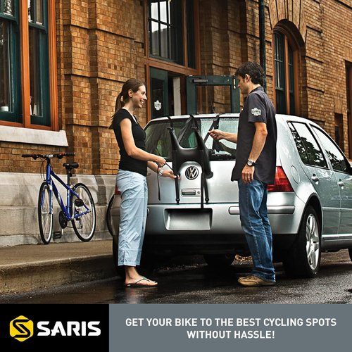 Saris Solo Bike Rack – Trunk Mount, 1-Bike Carrier for Cars & SUVs – Lightweight, Compact & Tool-Free – Ideal for Beginner Riders – USA Made – Check Fit Guide Before Purchase