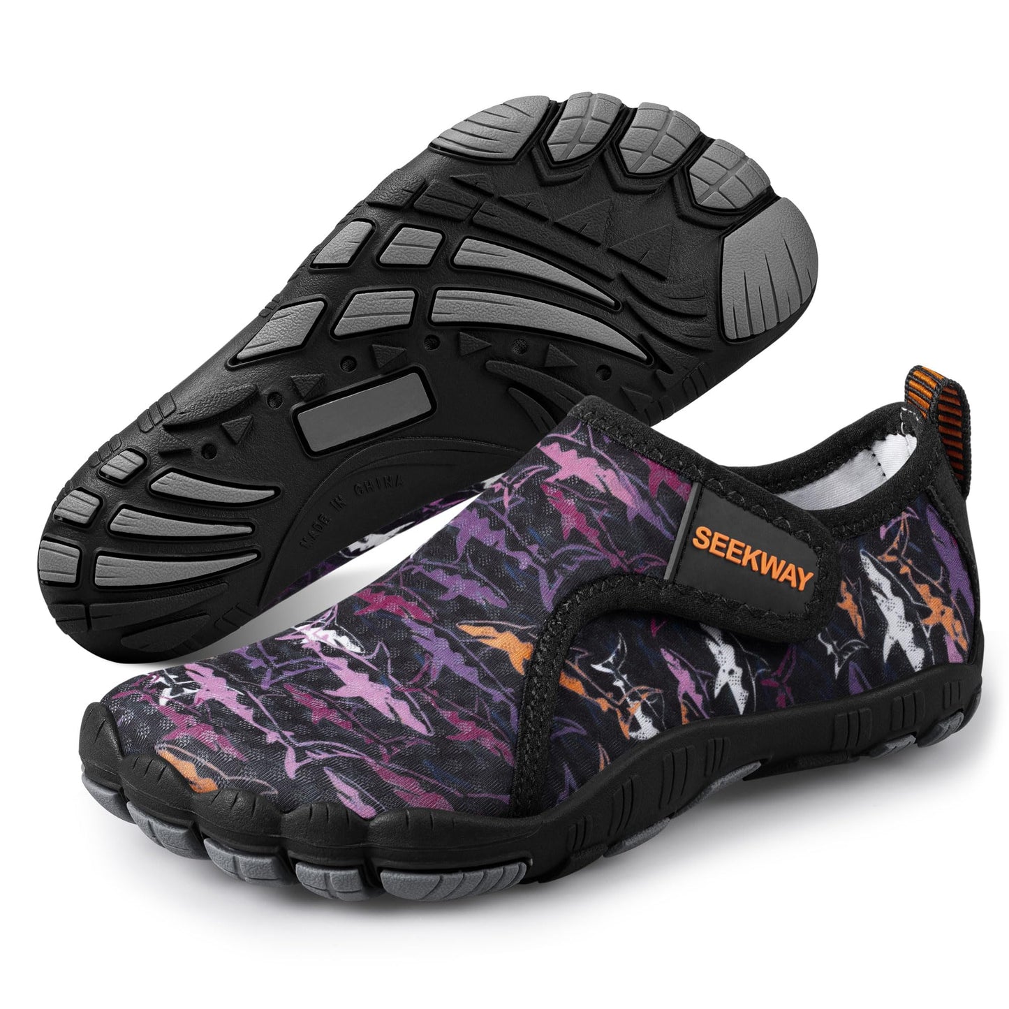 SEEKWAY Barefoot Water Shoes for Kids - Wide Toe Box and Quick-Dry Sand Shoes Toddler for Hiking Swim Beach Pool Kayak Sport Accessories, Camping Essentials Non-Slip for Boys Girls Sizes