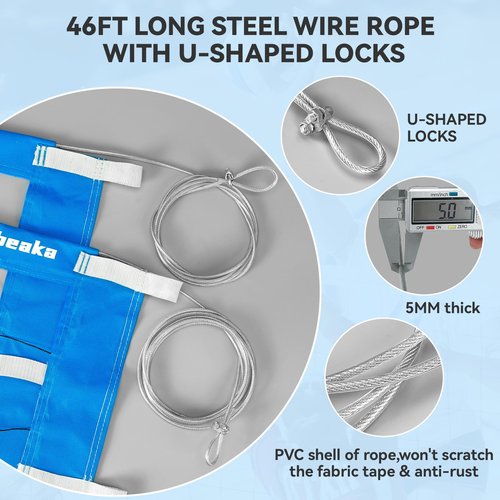 Professional Volleyball Net with Aircraft Steel Cable, Scoring Design - Anti-UV & Heavy Duty for Outdoor, Backyard, Pool, Schoolyard, Beach - Portable 32 * 3FT Volleyball Net with Storage Bag
