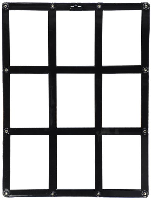 BCW Wall Mountable Trading Card Display Frame | 9 Card Screwdown Holder | Baseball Card Display Frame | High-Impact Crystal Clear Polystyrene | Ideal as a Baseball Card Frame Wall Display