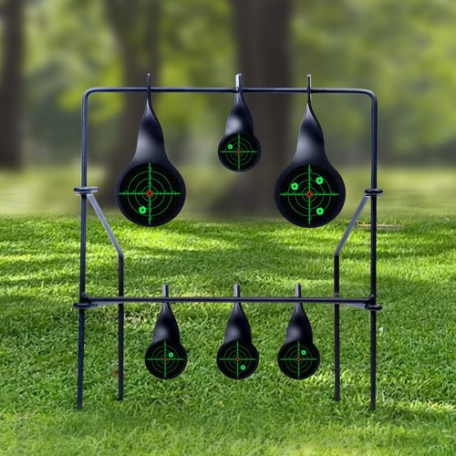 NYEONHRT 100Pcs 6" Targets for Shooting Range Splatter Target Stickers, Self Adhesive Shooting Paper Targets with Color Changing Signal Impact Reactive for The Range Pistol Gun Rifle Archery (Green)