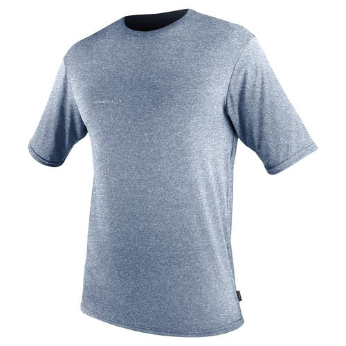 O'Neill Wetsuits Men's Standard Hybrid Short Sleeve Sun Shirt, Cadet Blue, X-Large
