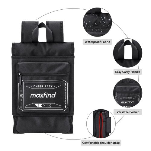 maxfind Professional Skateboard Backpack Waterproof Durable Multi-Functional Sports Bag for Electric Skateboard & Longboard, Commuting Travel Backpack with Adjustable Straps
