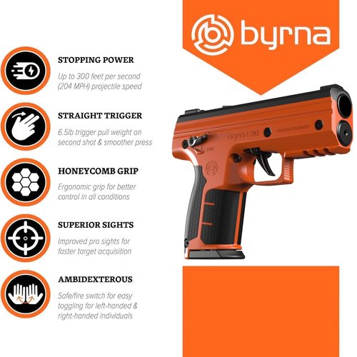 Byrna SD [Self Defense] Kinetic Projectile Launcher Ultimate Bundle - Non Lethal , Home /Personal Defense (Black) | Proudly Assembled in The USA
