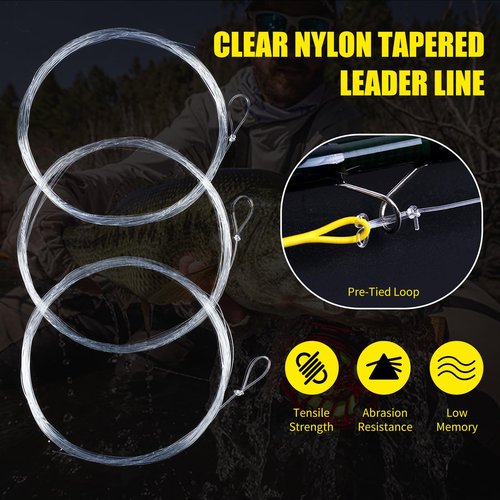 Maxcatch Fly Fishing Line Combo Kit, Weight Forward Floating Line with Two Welded Loops, Backing Line, Tapered Leader and Tippet (Fluo Yellow, WF6F-100FT)