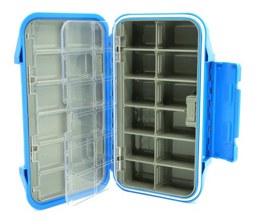 Kingfisher Large Waterproof 24 Compartment Tailwater Nymph Fly Fishing Box