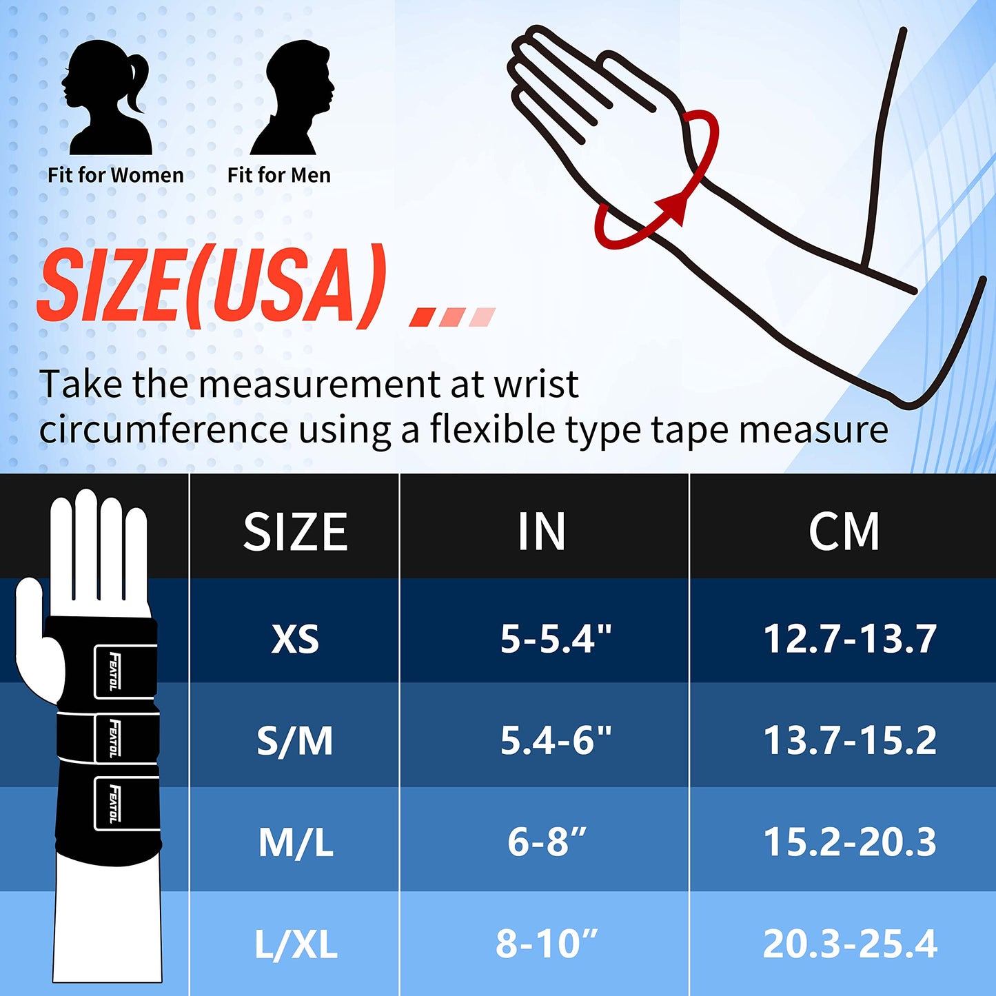 FEATOL Carpal Tunnel Wrist Brace Night Support 2 Pack - Wrist Splint for Pain Relief Tendonitis, Sprained, Arthritis - Metal Splint Stabilizer With Hand Brace -FOR Sleeping Women Men -Right&Left(S/M)