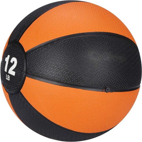 DUNBE Pro Workout Weighted Easy Grip Medicine Ball Body Balance Sport Equipment 12lbs