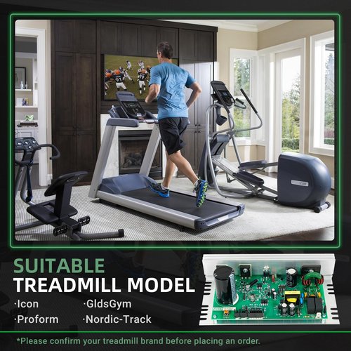 VORGENS MC1618DLS 386762 Treadmill Control Board, Compatible with Icon|Proform|NordicTrack Treadmill Motor Board #Replace ZC0547 Treadmill Motor Controller 398056 386816 398076 (Black Sockets)