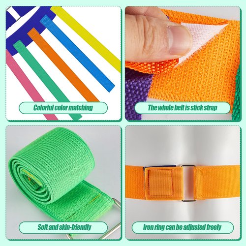 Wettarn 20 Pcs Catch Tail Game Belt Field Day Games Stretchable Catching Training Equipment Colorful Play Sets for Adults Kids Family Party Camping Outdoor Yard Picnic Carnival Games Activities