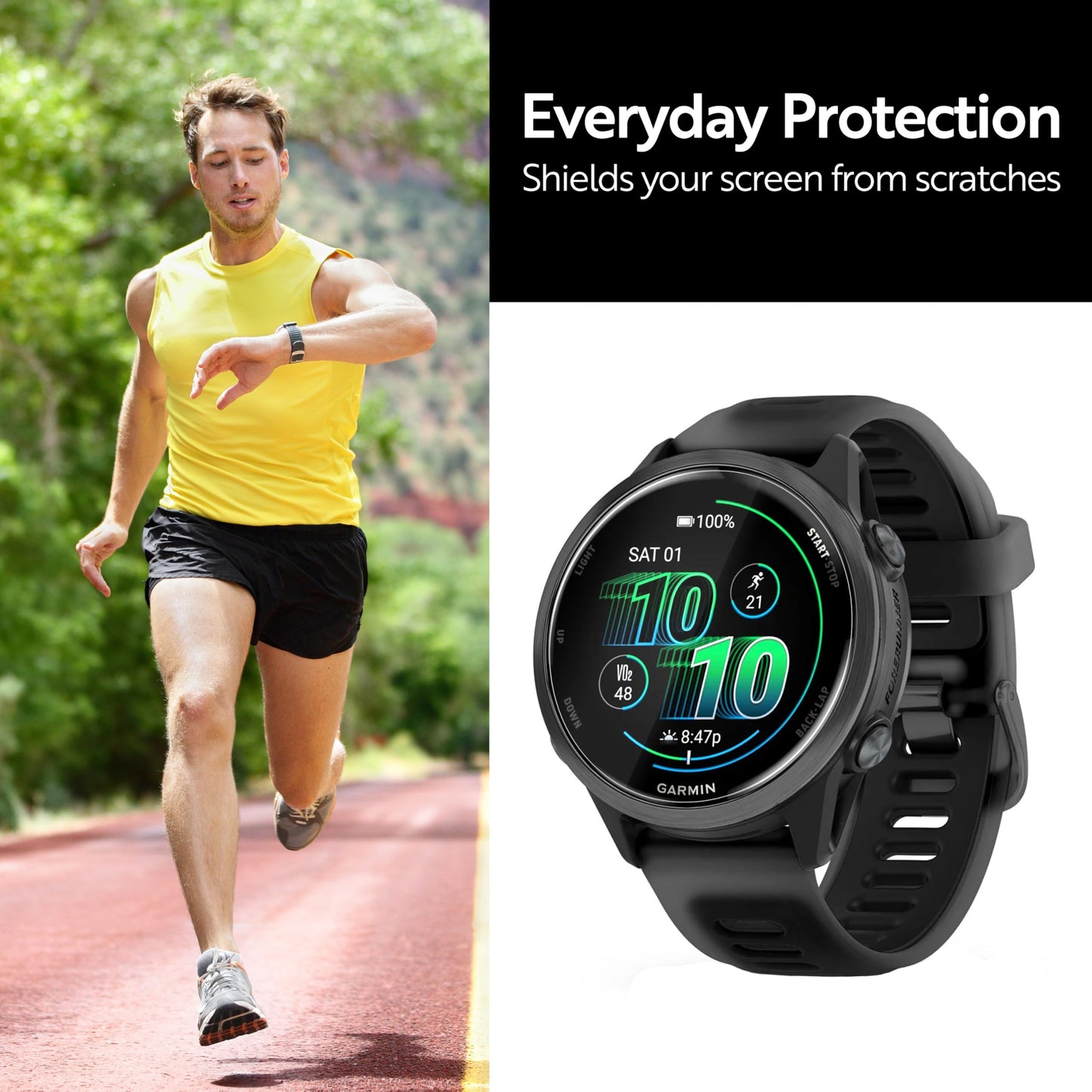 ArmorSuit 6 Pack for Garmin Forerunner 970 Screen Protector MilitaryShield HD Clear TPU Film - Made in USA