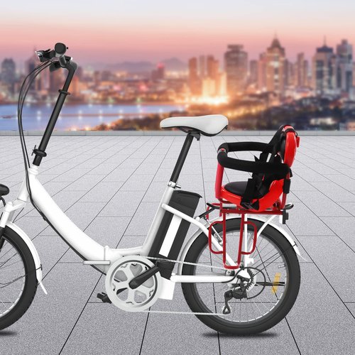 KWCWB Child Bike Seat,Back Mount Child Bike Seat Attachment,for Adult Bikes,Outdoor Bikes Seats, for Children from 1 to 6(Red)