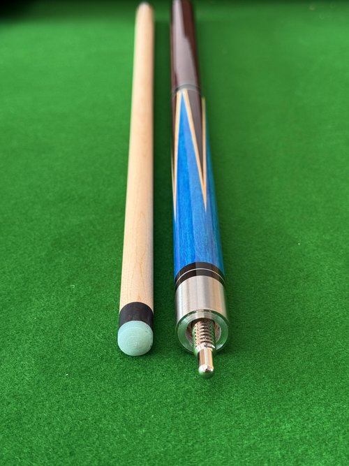 Heavy Hitter Jump Break Cue, 23oz~25oz 14mm Bakelite Tip 3 Piece Pool Cue for Effortless Jumps (B)