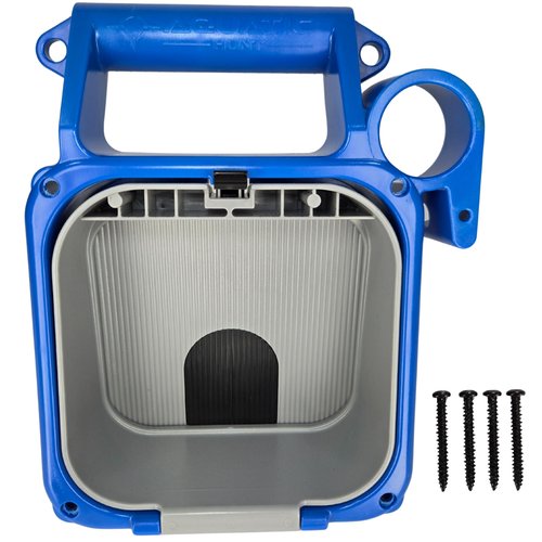 Aquatic Hunt Replacement Lionfish Locker Handle End Cap Assembly Includes Door, Springs, Latch (Blue)