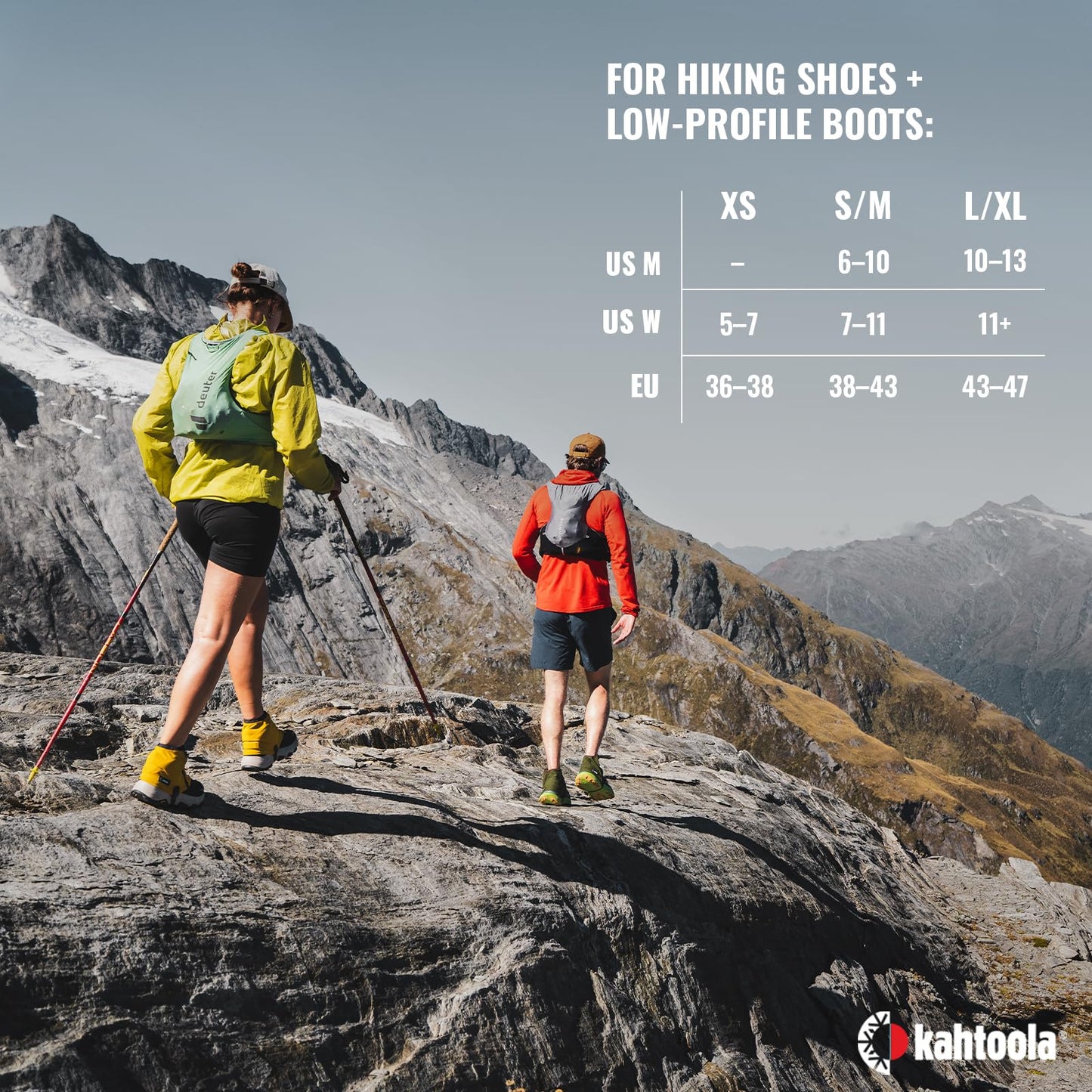 Kahtoola RENAgaiter Low Gaiters for Hiking, Mountaineering, Trail Running, Shoe & Boot Protection in Mud, Snow & Ice - Plum - Large|X-Large