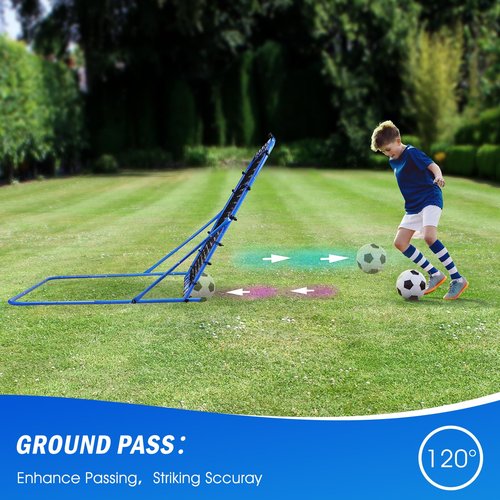 Winthai 3.7x3.7FT Soccer Rebounder Net, Quick-Switch Angle Soccer Training for Control, Passing Practice, Easy Setup Rebounder Gifts & Equipment for Kids,Teens & Adults