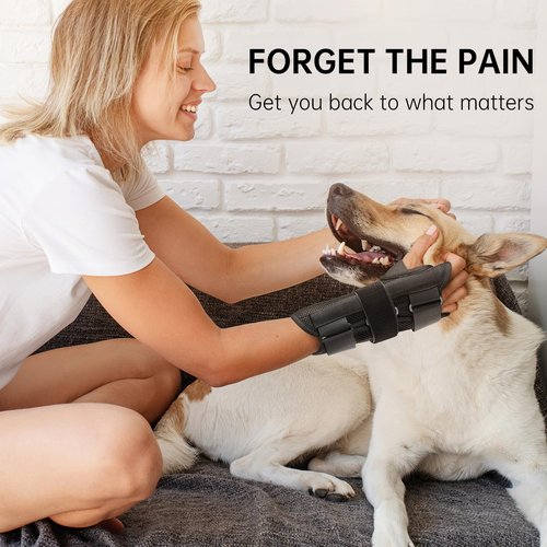 ZEAZEN Carpal Tunnel Wrist Brace - Adjustable Night Support with Splint for Tendonitis, Arthritis, Sprains & Wrist Pain Relief - One Size Fits All, Men & Women (Right Hand, One Size)