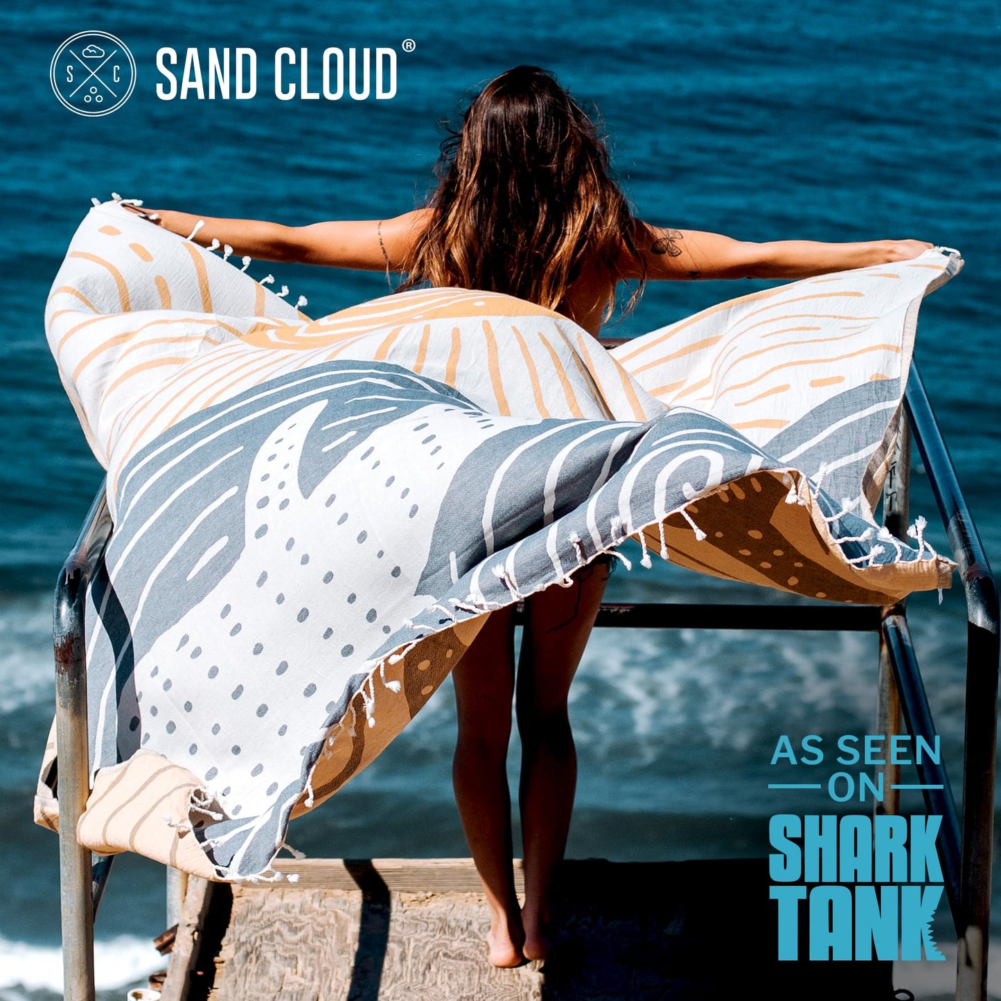Sand Cloud Turkish Beach Towel - Sand Resistant & Quick Dry