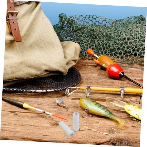 LIOOBO 2pcs Elastic Fishing Line for Sea Fishing Bait Tying Strong Invisible Thread for Boys and Girls Bait Holder Fish Line Stopper