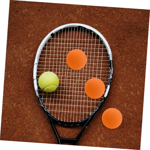 KOMBIUDA 4pcs High-Bouncing Squash Training Balls Lightweight Rubber Reaction Balls for Boy Girl and Adults for Competition and Coordination Training Orange