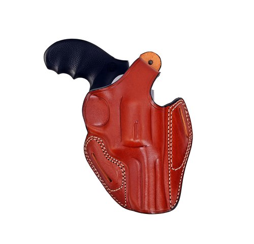 Leather Holster for Taurus 856 Defender 3" Barrel, OWB Thumb Break, Genuine Leather, Right Handed, ShnLeather (Brown)