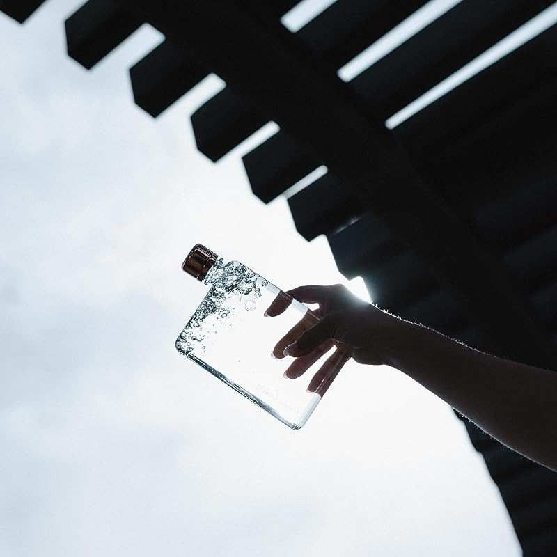 Memobottle A6 375ml Flat Water Bottle – Slim, BPA-Free Tritan, Leak-Proof Lid