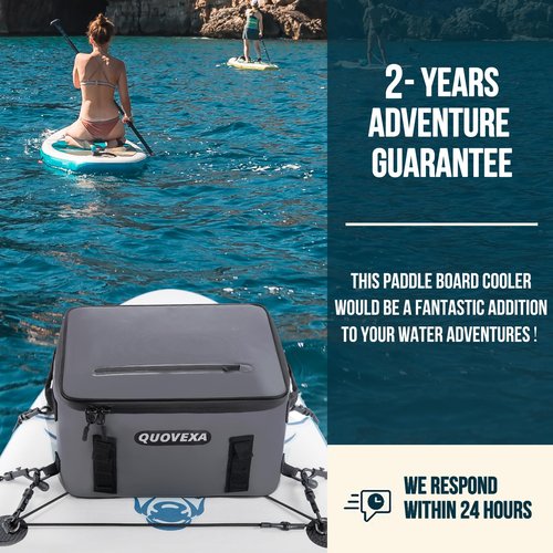 Paddle Board Cooler Bag, Sup Cooler, Kayak Cooler Fits 30 Cans, Standup Coolers with 4 Pockets, Deck Cooler Bag for Paddleboard, Paddle Board Accessories with Phone Pouch