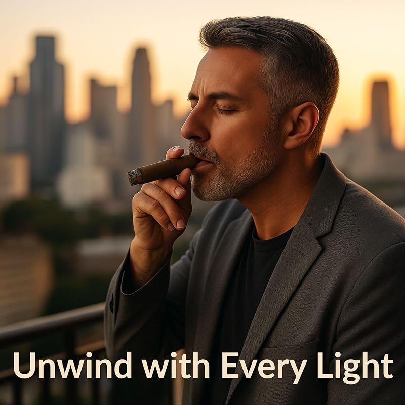 The Burner Table Cigar Lighter by Alec Bradley – Wind-Resistant, Butane-Powered, Lights Up to 1,000 Cigars