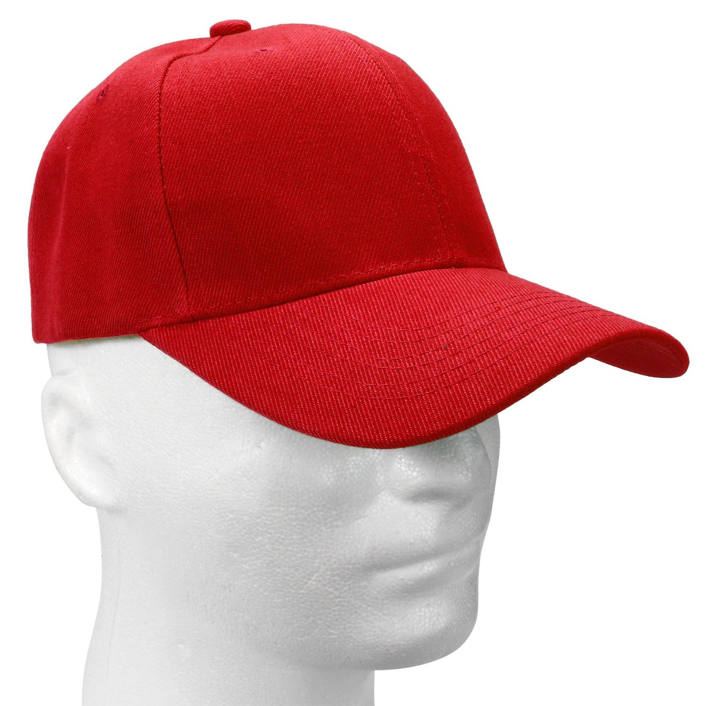 Falari Baseball Cap Adjustable Size for Running Workouts and Outdoor Activities All Seasons (2pk Black & Red)