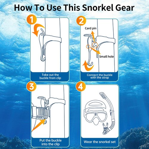Replaceable Nearsighted Snorkeling Gear for Adults Youth, Short-sighted Anti-Fog Diving Mask & Full Dry Top Silicone Snorkel for Scuba Diving, Snorkeling, Freediving