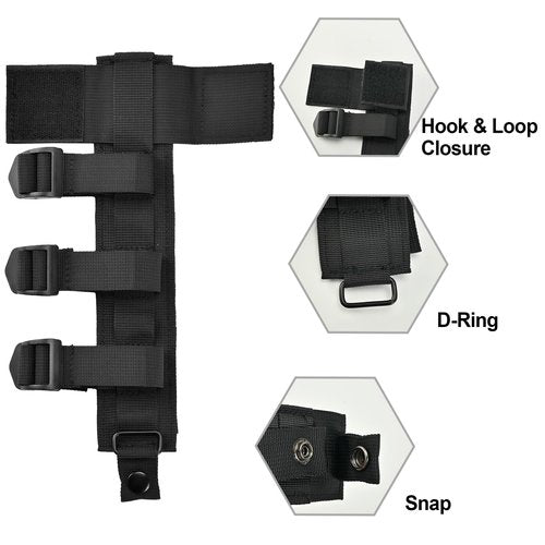 Tactical Molle Tool Holder,Sozothy Molle Hatchet Axe Holder,Knife Sheath Adapter MOLLE Attachment for Tactical Bag and Vest Black
