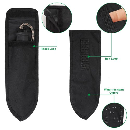 OYDXTMU Backpacking Shovel, Small Camping Trowel,9 in 1 Hand Shovel, Garden Trowel Hand Tool with Carrying Pouch for Gardening, Outdoor, Survival, Digging, Black