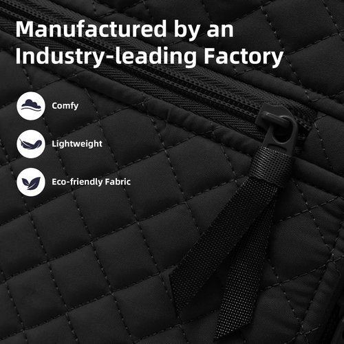 RosaRubus College Laptop Backpack, Travel Backpack for Women, Quilted Casual Daypack, Waterproof Bookbag for 15.6 Inch Laptop