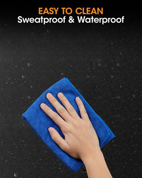 Exercise Bike Treadmill Mat 63x30,Compatible with Peloton, 1/4" Thick Indoor Bike Trainer Mat for Hardwood Floors, for Spin Stationary Bike, Equipment Stability Mat for Workout, Noise Shock Absorption